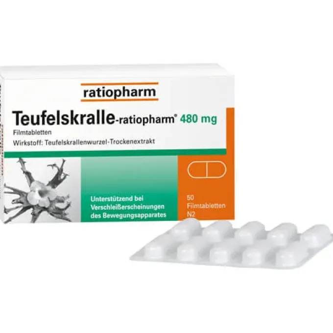 TEUFELSKRALLE-RATIOPHARM Filmtabletten 50 St