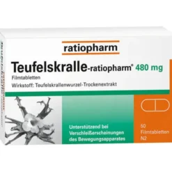TEUFELSKRALLE-RATIOPHARM Filmtabletten 50 St