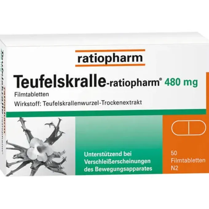 TEUFELSKRALLE-RATIOPHARM Filmtabletten 50 St