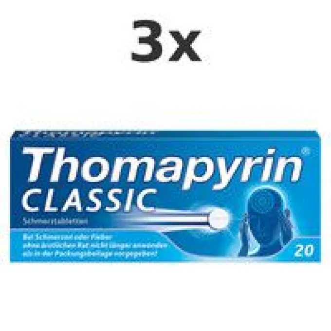 THOMAPYRIN CLASSIC Schmerztabletten 3x20St