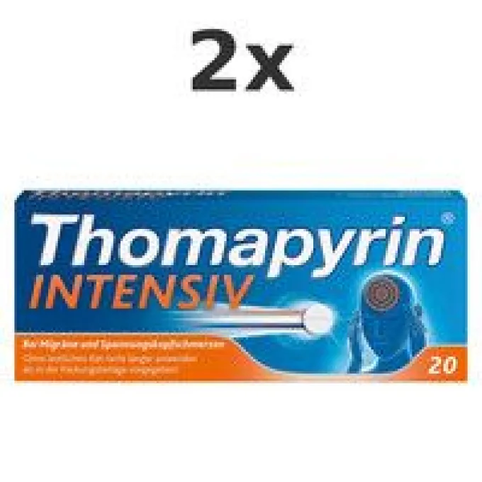 Thomapyrin® INTENSIV bei Migräne & Kopfschmerz 2x20 St