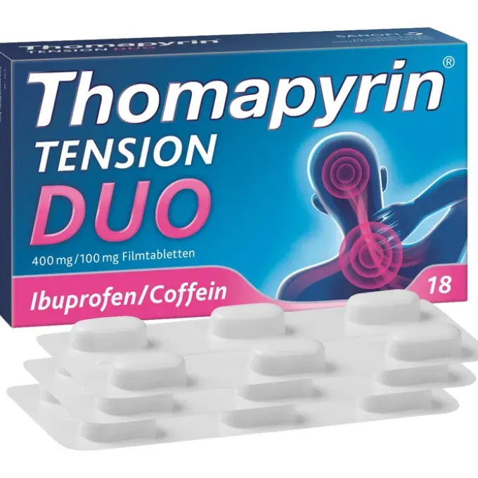 THOMAPYRIN TENSION DUO Kopfschmerztabletten 18 St