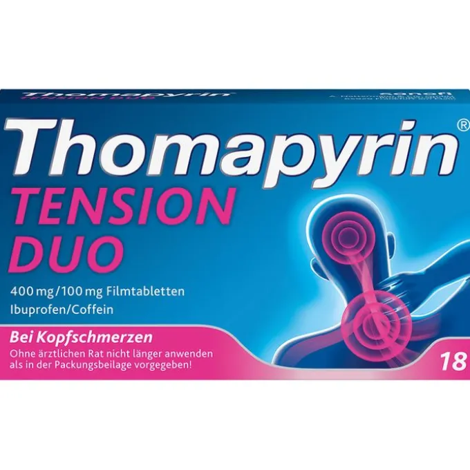 THOMAPYRIN TENSION DUO Kopfschmerztabletten 18 St