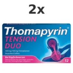 THOMAPYRIN TENSION DUO 400 mg/100 mg Filmtabletten Set 2x 12St