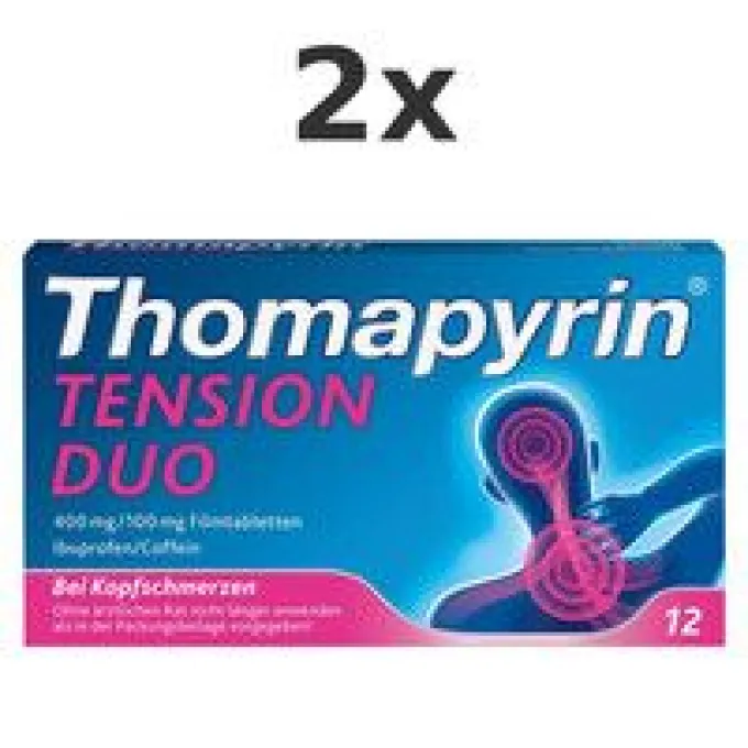 THOMAPYRIN TENSION DUO 400 mg/100 mg Filmtabletten Set 2x 12St