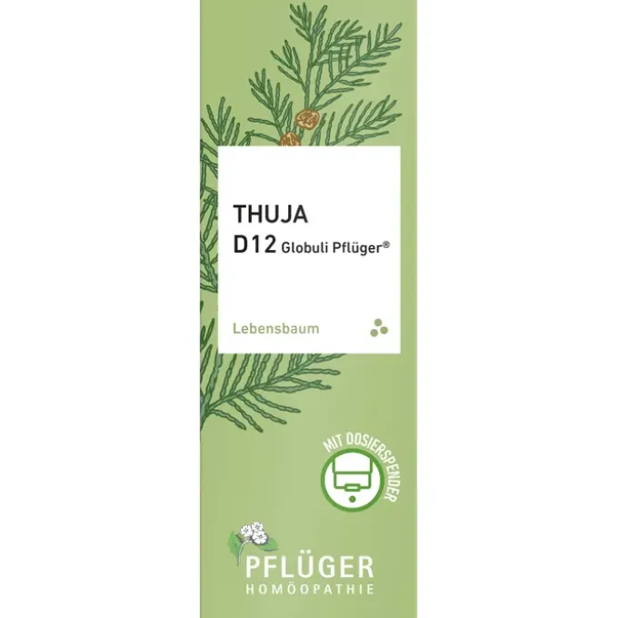 THUJA D 12 Globuli Pflüger Globulispender 10 g