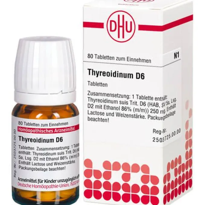 THYREOIDINUM D 6 Tabletten 80 St