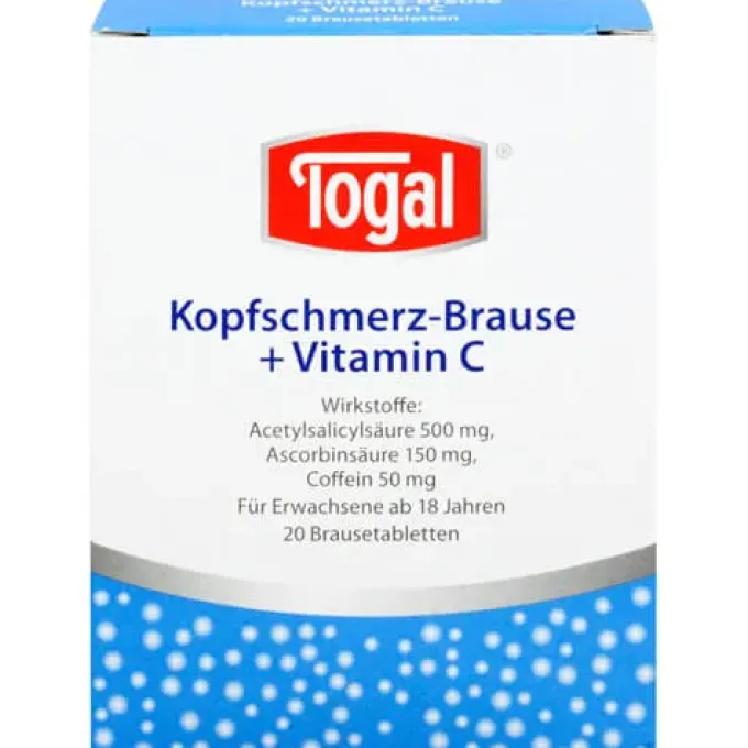 TOGAL Kopfschmerz-Brause + Vit.C Brausetabletten 20 St