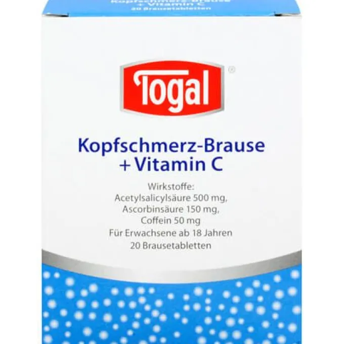 TOGAL Kopfschmerz-Brause + Vit.C Brausetabletten 20 St
