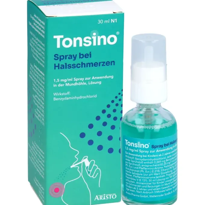 TONSINO Spray b.Hals.1,5mg/ml Spr.z.Anw.i.d.Mundhö 30 ml