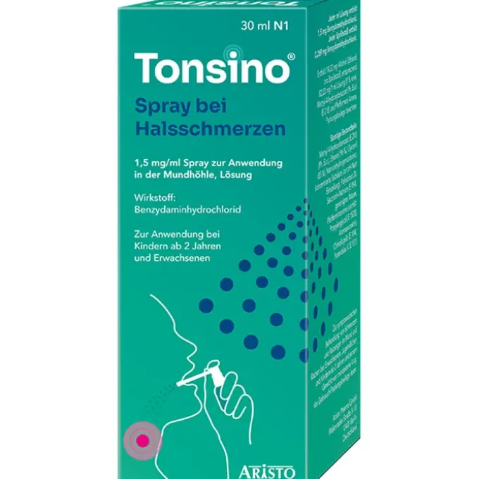 TONSINO Spray b.Hals.1,5mg/ml Spr.z.Anw.i.d.Mundhö 30 ml