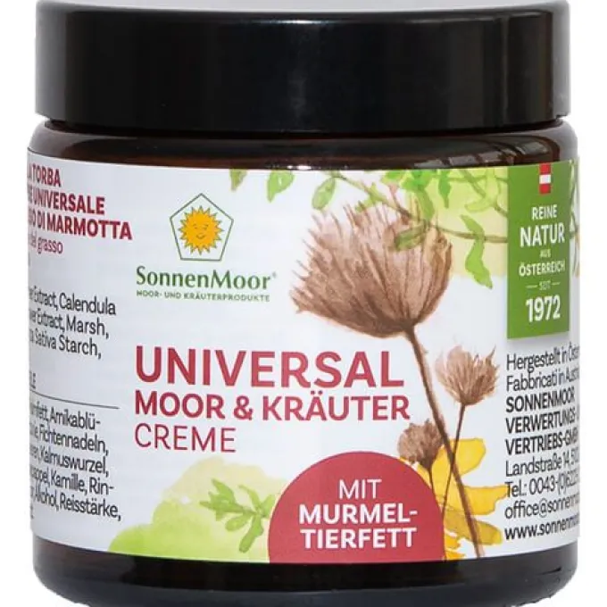 UNIVERSAL MOOR- u.Kräutercreme m.Murmeltierfett 90 g