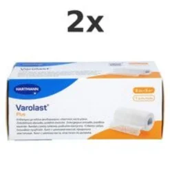 VAROLAST Plus Zinkleimbinde 8 cmx5 m Set 2x1St