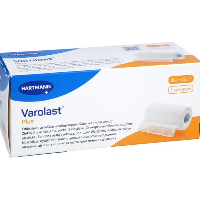 VAROLAST Plus Zinkleimbinde 8 cmx5 m 1 St