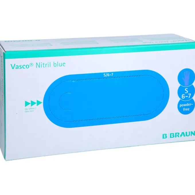 VASCO Nitril blue Untersuchungshandschuhe S 150 St