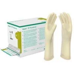 VASCO OP Powdered Handsch.Latex Gr.7,5 naturweiß 2X50 St