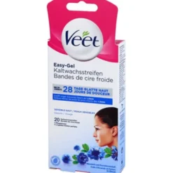 VEET Kaltwachs-Streifen Gesicht 20 St