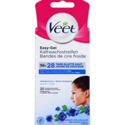 VEET Kaltwachs-Streifen Gesicht 20 St