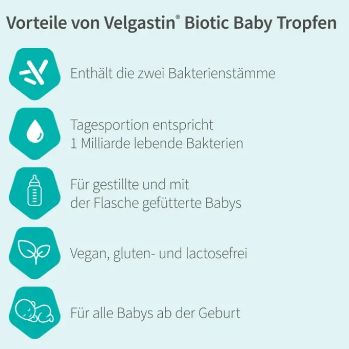 VELGASTIN Biotic Baby Tropfen 8 ml