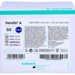 VENOFIX A Venenpunktionsb.23 G 0,65x19mm 30cm blau 50 St