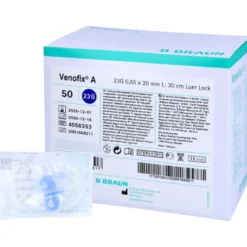 VENOFIX A Venenpunktionsb.23 G 0,65x19mm 30cm blau 50 St