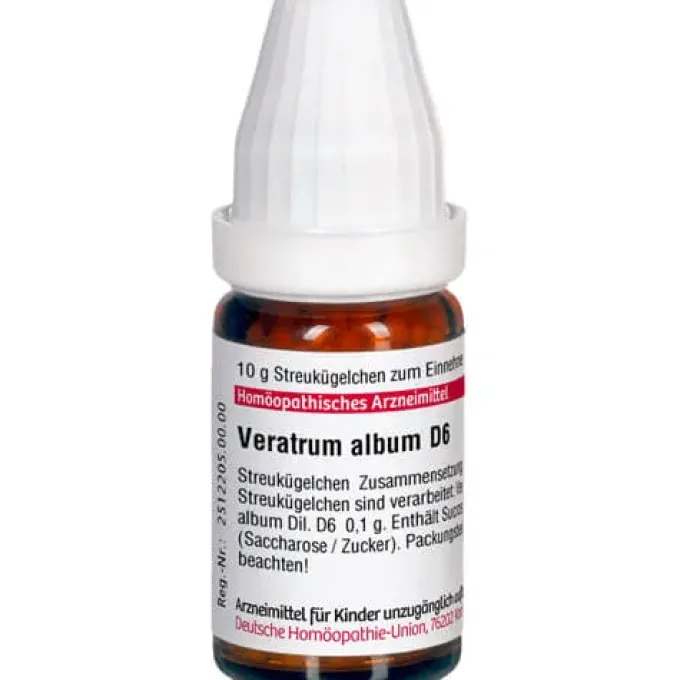VERATRUM ALBUM D 6 Globuli 10 g