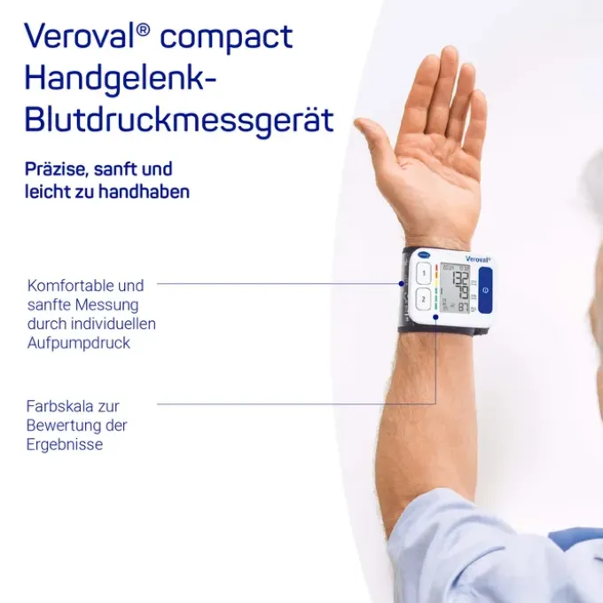 VEROVAL compact Handgelenk-Blutdruckmessgerät 1 St