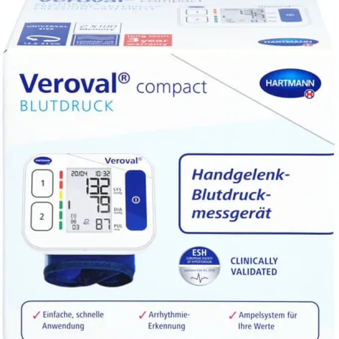 VEROVAL compact Handgelenk-Blutdruckmessgerät 1 St