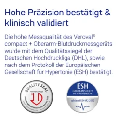 VEROVAL compact plus Oberarm-Blutdruckmessgerät 1 St