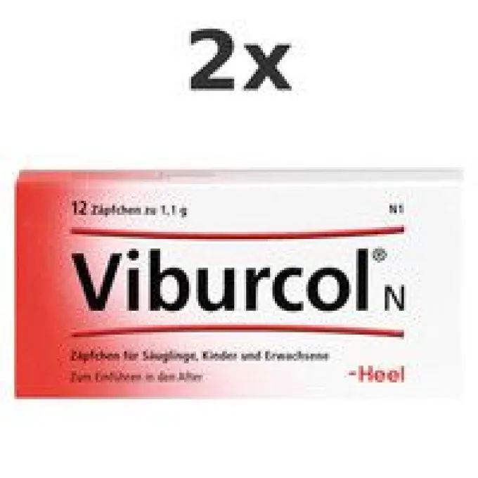 VIBURCOL N Kinder- und Säuglings-Suppositorien Set 2x12St