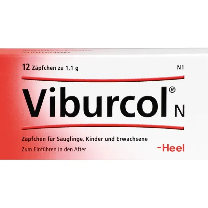 VIBURCOL N Kinder- und Säuglings-Suppositorien 12 St