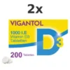 VIGANTOL 1.000 I.E. Vitamin D3 Tabletten Doppelpackung 2x 200St
