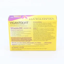 VIGANTOLVIT 4000 I.E. Vitamin D3 Tabletten 60 Stück
