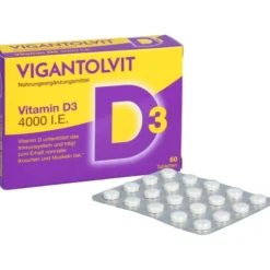 VIGANTOLVIT 4000 I.E. Vitamin D3 Tabletten 60 Stück