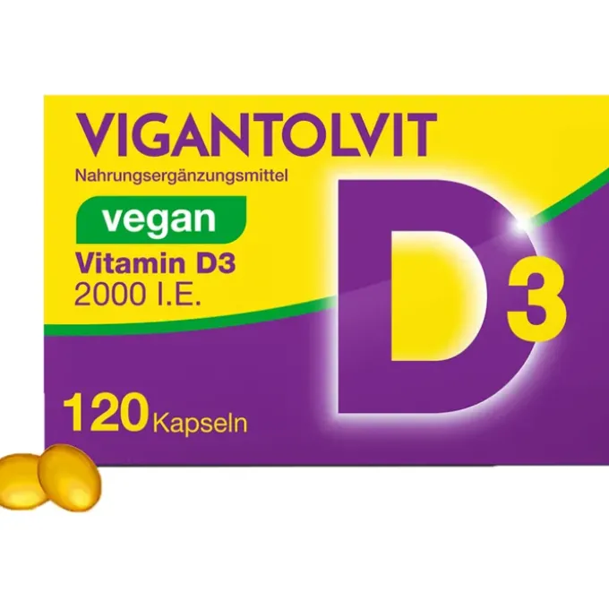 VIGANTOLVIT 2000 I.E. Vitamin D3 vegan Weichkaps. 120 Stück