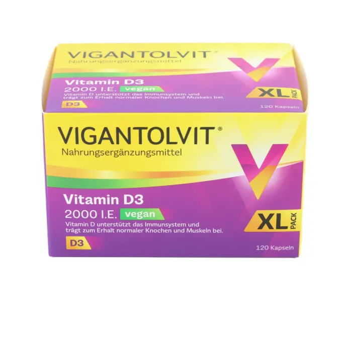 VIGANTOLVIT 2000 I.E. Vitamin D3 vegan Weichkaps. 120 Stück