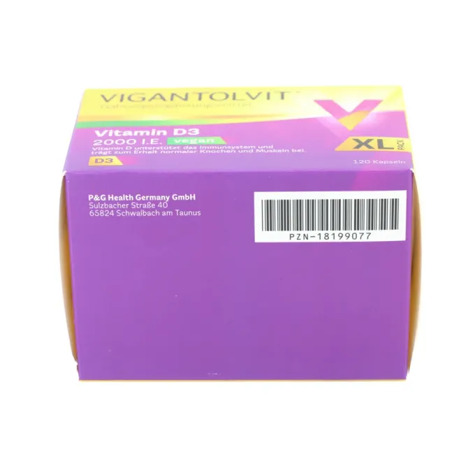 VIGANTOLVIT 2000 I.E. Vitamin D3 vegan Weichkaps. 120 Stück