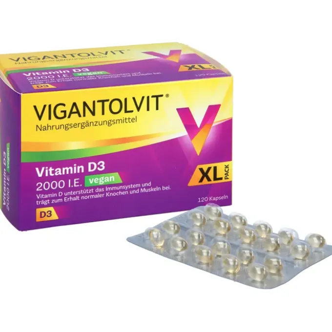 VIGANTOLVIT 2000 I.E. Vitamin D3 vegan Weichkaps. 120 Stück