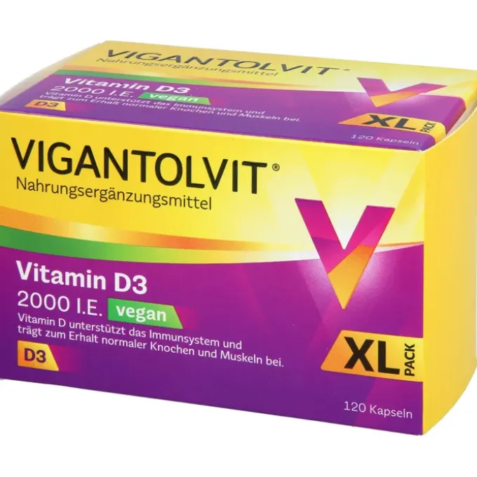 VIGANTOLVIT 2000 I.E. Vitamin D3 vegan Weichkaps. 120 Stück