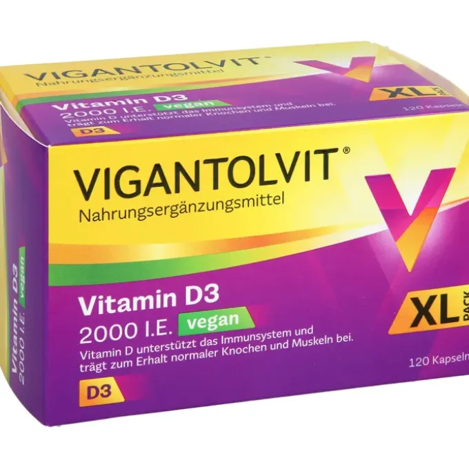VIGANTOLVIT 2000 I.E. Vitamin D3 vegan Weichkaps. 120 Stück
