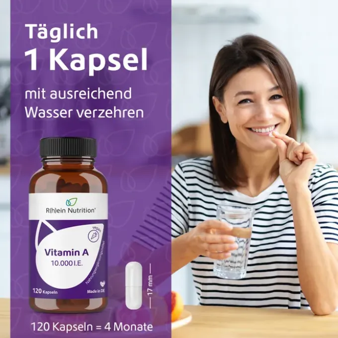 VITAMIN A 10.000 I.E. Kapseln 120 Stück