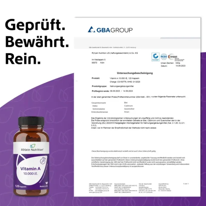 VITAMIN A 10.000 I.E. Kapseln 120 Stück