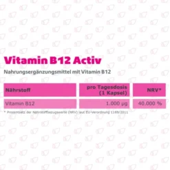 VITAMIN B12 ACTIV 1000 μg hochdosiert+vegan Kaps. 120 Stück  à 0,27 g