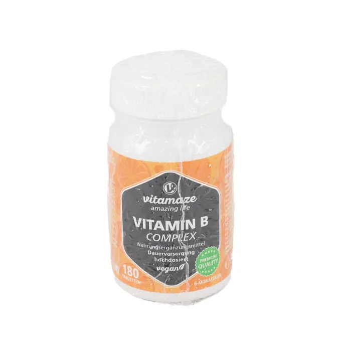 VITAMIN B COMPLEX hochdosiert vegan Tabletten 180 Stück