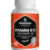 VITAMIN B12 1000 μg hochdos.+B9+B6 vegan Tabletten 180 Stück