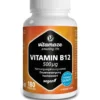 VITAMIN B12 500 μg hochdosiert vegan Tabletten 180 Stück