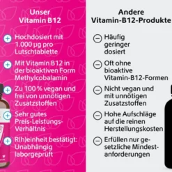 VITAMIN B12 1.000 μg Lutschtabletten vegan 120 Stück