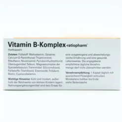 VITAMIN B-KOMPLEX-ratiopharm Kapseln 60 Stück