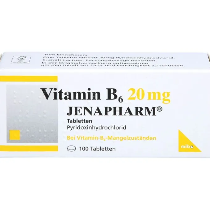 VITAMIN B6 20 mg Jenapharm Tabletten 100 St