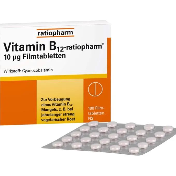 VITAMIN B12-RATIOPHARM 10 μg Filmtabletten 100 St